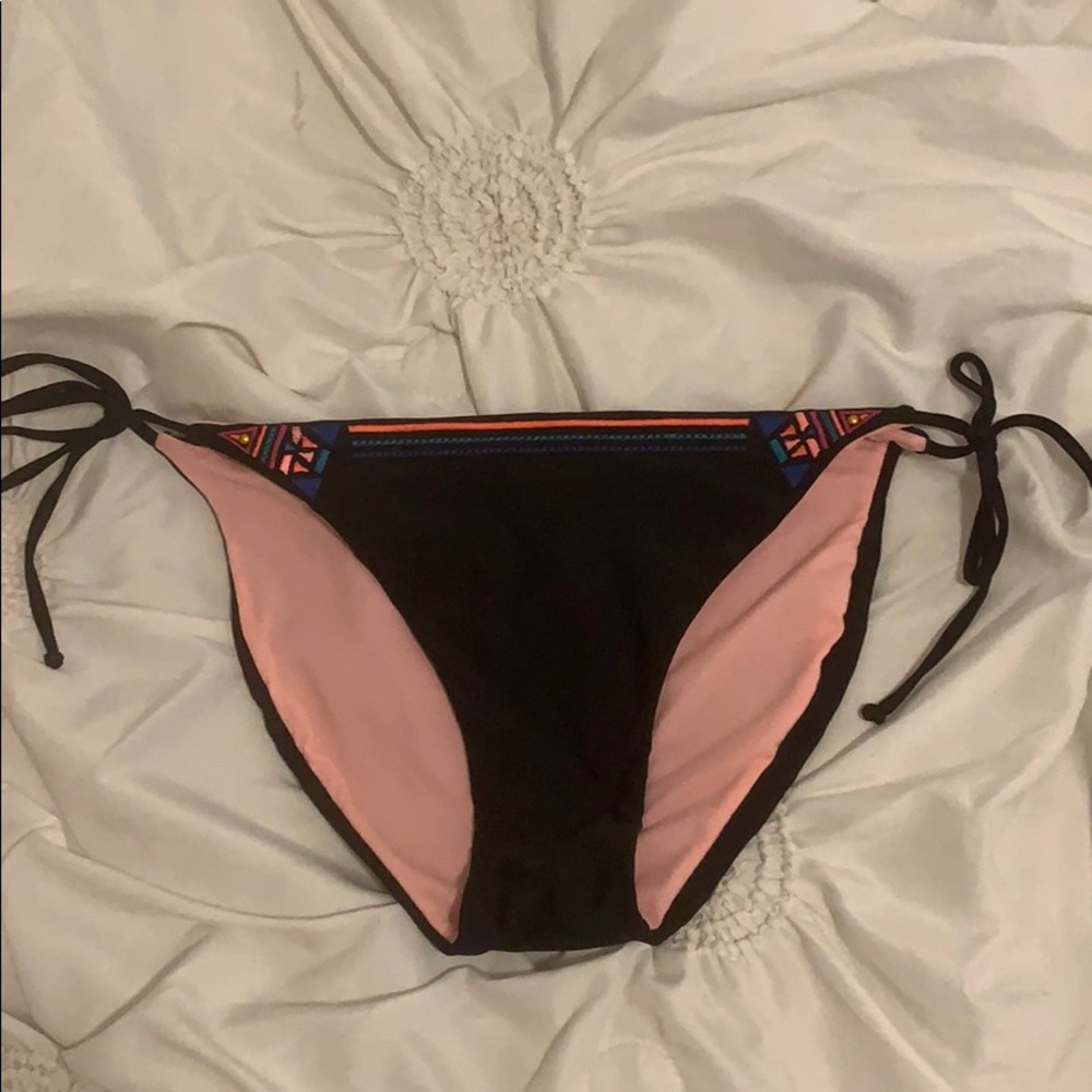 black swim bottoms